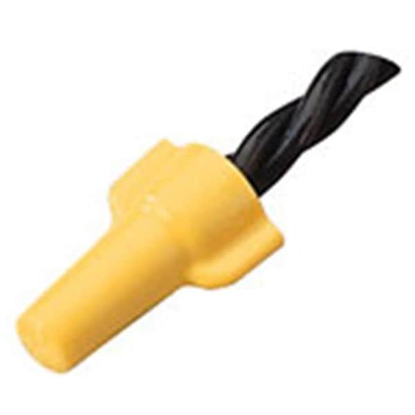 Ideal Industrias 131-30-451 Conector Amarillo de Tuerca de Ala; 100 Piezas por Caja - 131-30-451