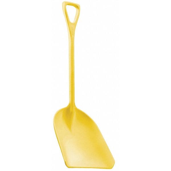 Remco Hygienic Square Point Shovel, Polypropylene Blade, 28 in L, Yellow - 69826