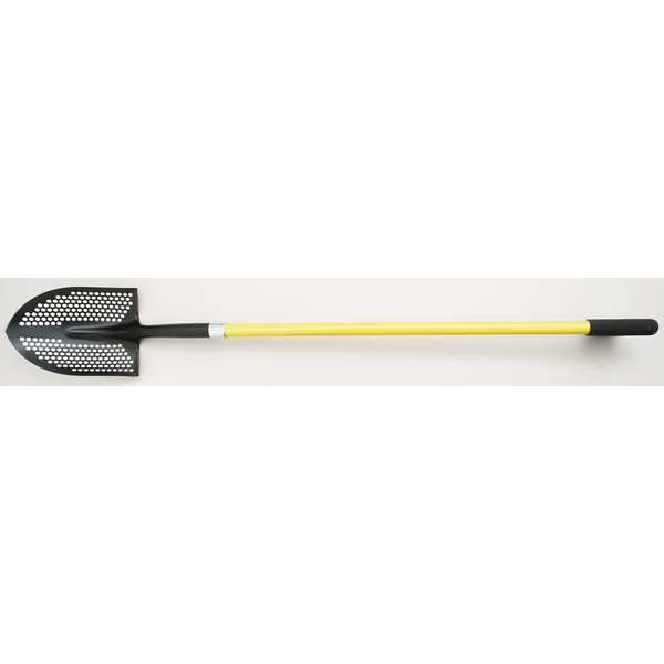 Seymour Midwest Round Point Mud/Sifting Shovel, 14 ga #2 Blade, Steel Blade, Forward Turn Step, 48 in L Yellow - 49500GR