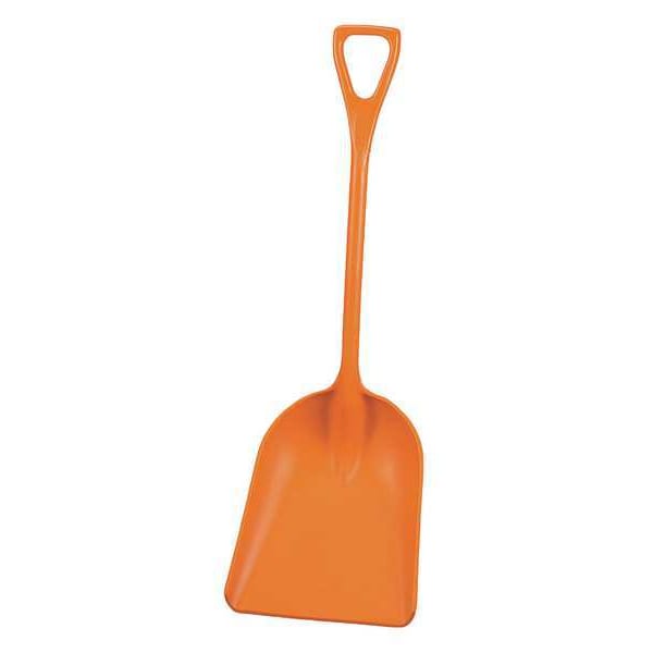 Remco Hygienic Square Point Shovel, Polypropylene Blade, 28 in L, Orange - 69827