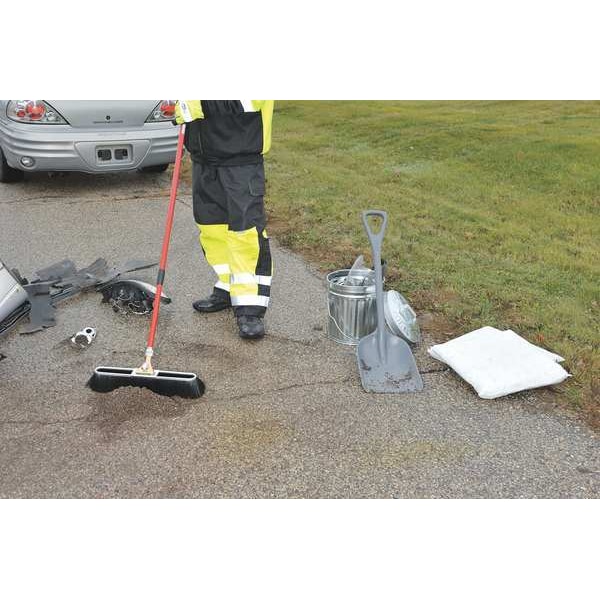 Remco No. 4 Industrial Square Point Shovel, Plastic Blade, 28 in L, Gray Polypropylene Handle - 6982RG