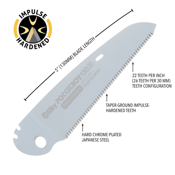 Silky Saws Silky Blade POCKETBOY 130mm X-Fine Teeth - 345-13
