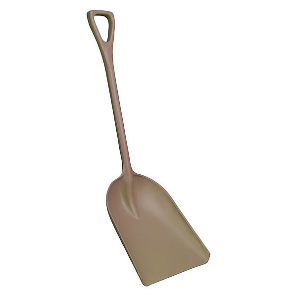 Remco Hygienic Shovel, Polypropylene Blade, Brown Polypropylene Handle - 698266