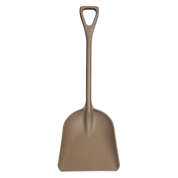 Remco Hygienic Shovel, Polypropylene Blade, Brown Polypropylene Handle - 698266