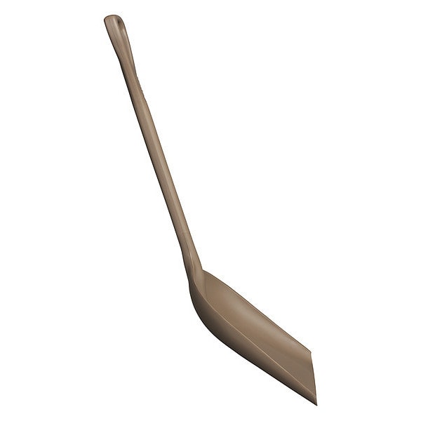 Remco Hygienic Shovel, Polypropylene Blade, Brown Polypropylene Handle - 698266
