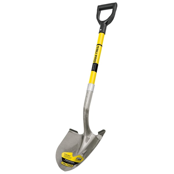 Truper Truper Tru-Pro 41 in. Steel Round Digging Shovel Fiberglass Handle - PRY-F