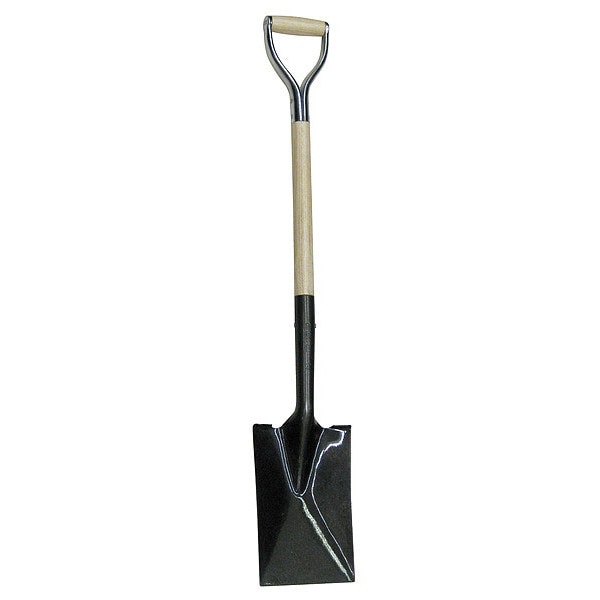 Westward Garden Spade Shovel, 14 ga Not Applicable Blade, Steel Blade, Standard Step, 30 in L Natural - 4LVR9