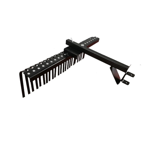 Book Publishing Co 48 in. Sleeve Hitch Landscape Rake - Black - GR3834190