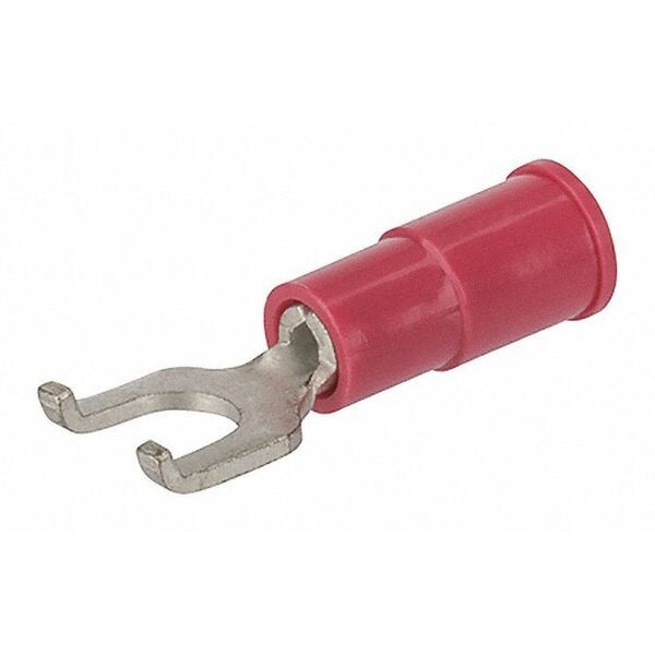 Terminal de lengüeta acanalada de vinilo de calibre 22-18 para perno #8 - S22-8V-F de Nsi Industries