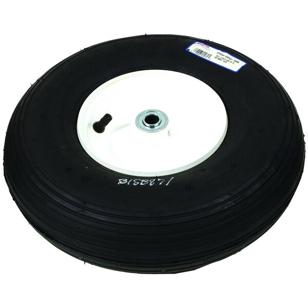 A & I Products WHEEL-BARROW, RIB, 4.00X6, STEEL-WHITE 13" x13" x4" - A-B1SB871