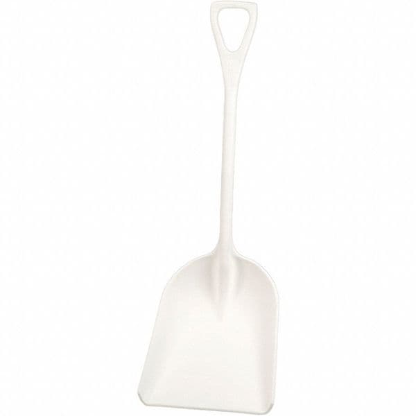 Remco Hygienic Square Point Shovel, Polypropylene Blade, 28 in L, White Polypropylene Handle - 69825
