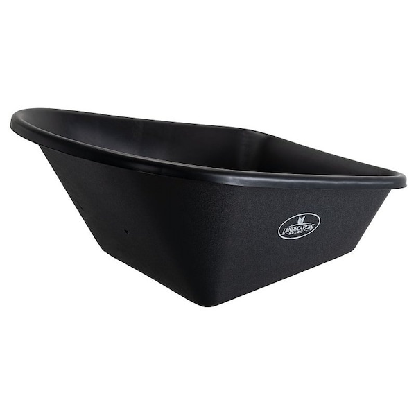 Vulcan Vulcan 34641 Wheelbarrow Tray, Polymer, Black, For 6 cu-ft Wheelbarrow - 34641