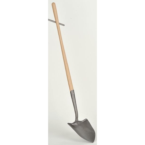Council Tool Fire Shovel, High Carbon Steel Blade, 38 in L Gray Wood Handle - FFSHOSS38 FSS