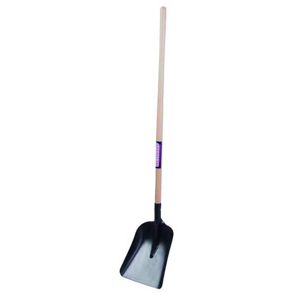 Westward Standard Scoop Square Point Shovel, 14 ga Not Applicable Blade, Steel Blade, Forward Turn Step - 6YU35