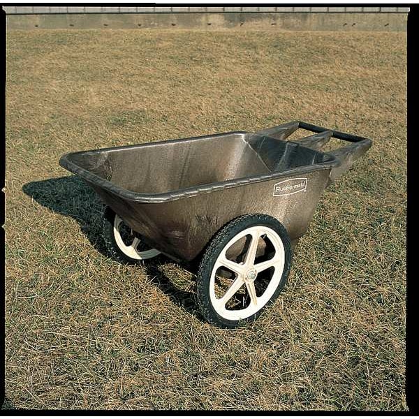 Rubbermaid Commercial Big Wheel Cart, HD, 1/4 cu. yd., 300 lb. - FG564200BLA