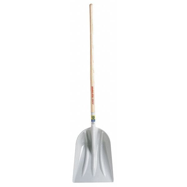 True Temper No. 10 Grain Scoop, Plastic Blade, 48 in L, Wood Handle - 1680100GR