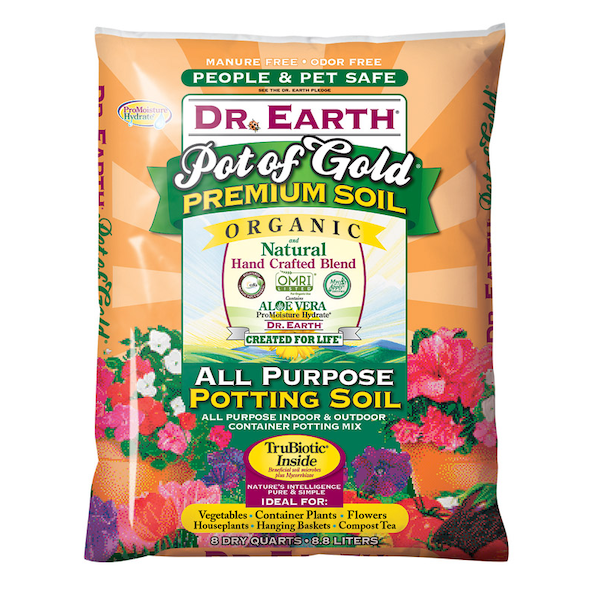 Dr. Earth Dr. Earth Pot of Gold Organic All Purpose Potting Soil 8 qt - 813