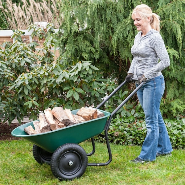 Yard Rover Yard Rover Garden Star Poly Residential Wheelbarrow 5 cu ft - 70007-MAR