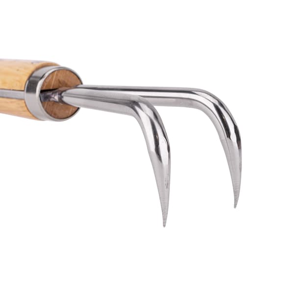 Nisaku NEKAKI NIHONDUME Japanese Stainless Steel Double Claw Cultivator - NJP956