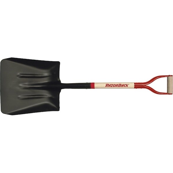 Union Tools Coal and Street Shovel, 1312 in W Blade, 1412 in L Blade, Steel Blade, Hardwood Handle - 54109