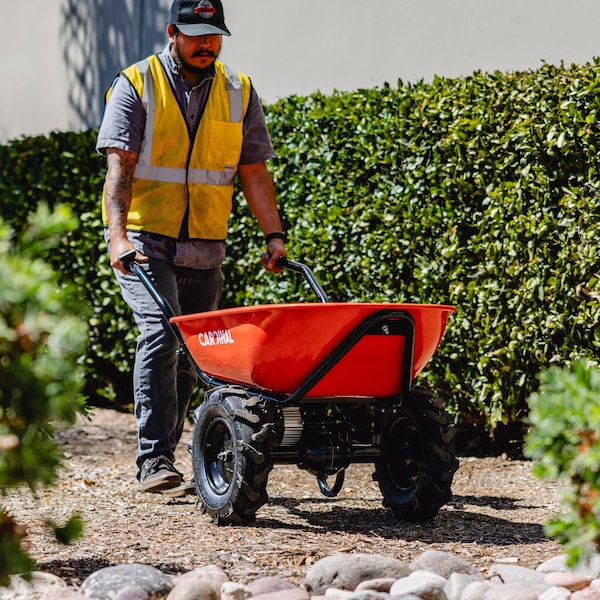 Cardinal Electric Utility Cart 40V Battery-Powered Wheelbarrow 570-lb. Bucket Capacity - CKART260E
