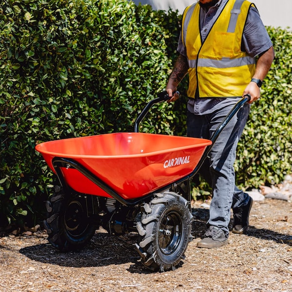 Cardinal Electric Utility Cart 40V Battery-Powered Wheelbarrow 570-lb. Bucket Capacity - CKART260E
