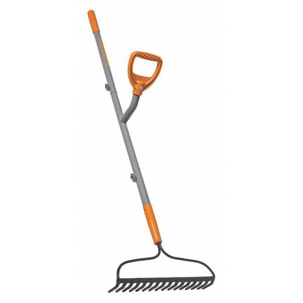 Ergie Systems 16-tine Bow Rake with 55"L Steel Handle - ERG-BWRK16