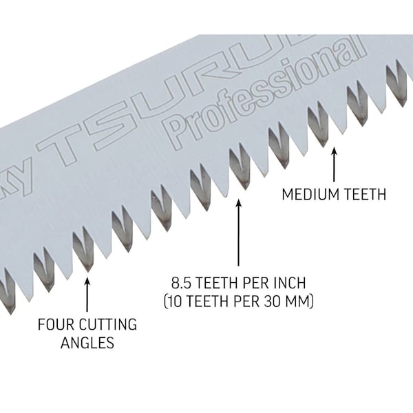 Silky Saws Silky TSURUGI 300mm Straight Handsaw medium teeth - 452-30