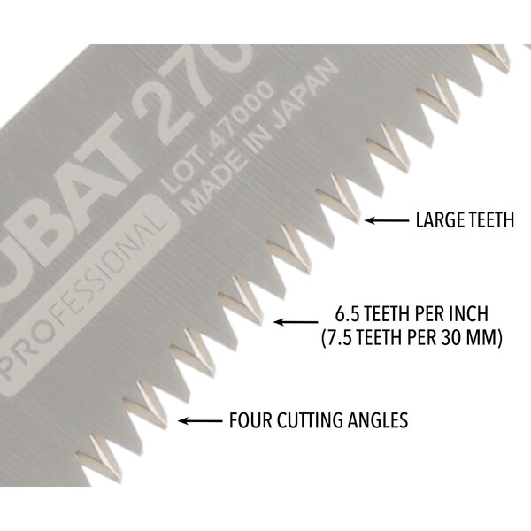 Silky Saws Silky Blade ZUBAT 270mm Large Teeth - 271-27