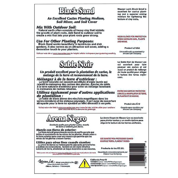 Mosser Lee Mosser Lee Black Sand Soil Cover 5 lb - ML1112