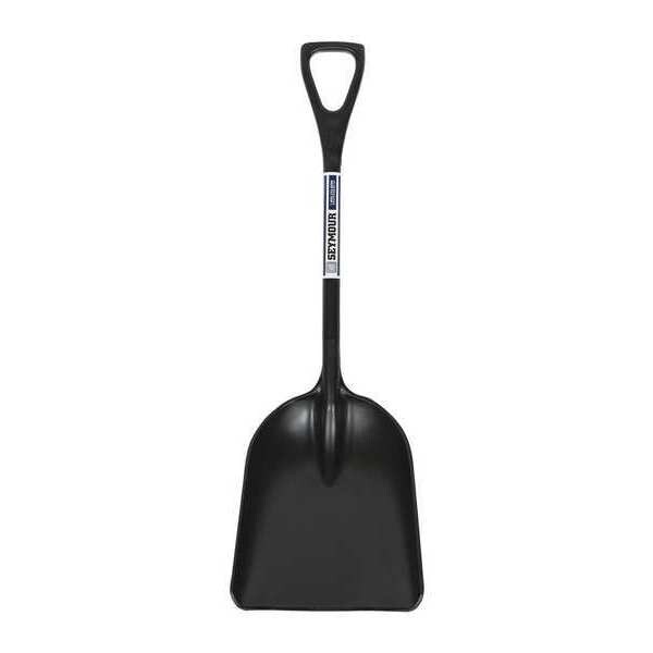 Seymour Midwest Scoop Shovel, #8 Blade, Polymer Blade, 27 in L Black Polymer Handle - 49910