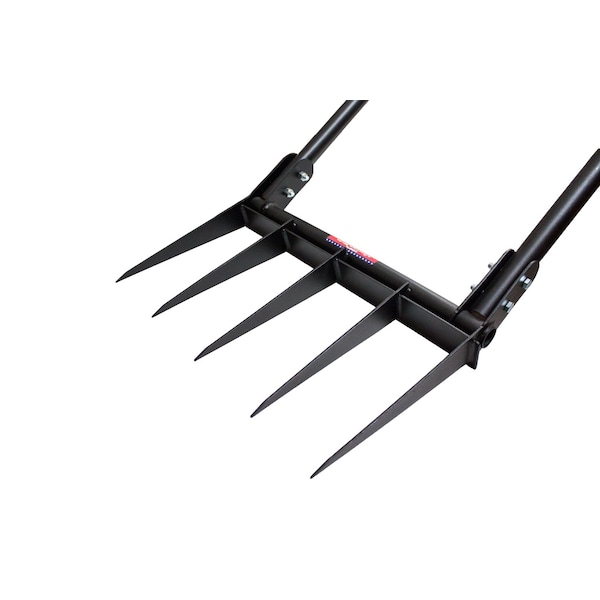 Bully Tools Broadfork, 10 ga. Steel, Fiberglass handle, 56 x 20 x 5.25 in. - 92627