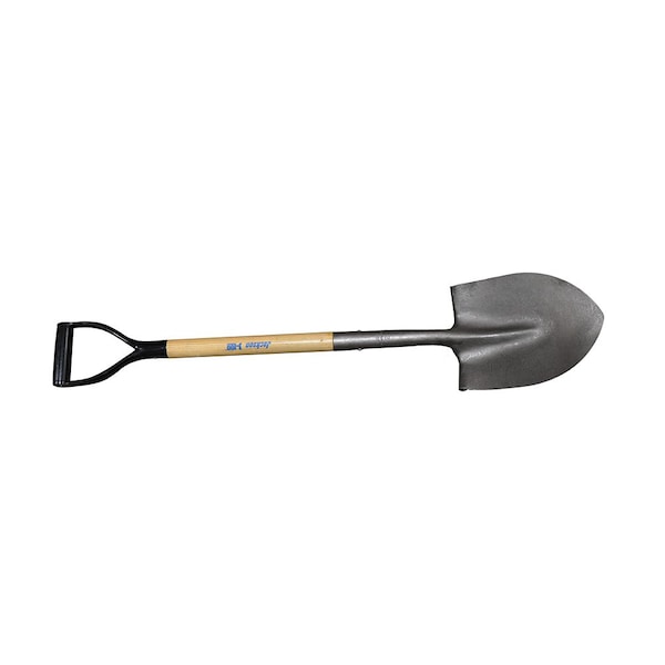 Ames Premium Grade Wood Handle Shovel, D-Handle, Round Point, No BMTDR - S49417