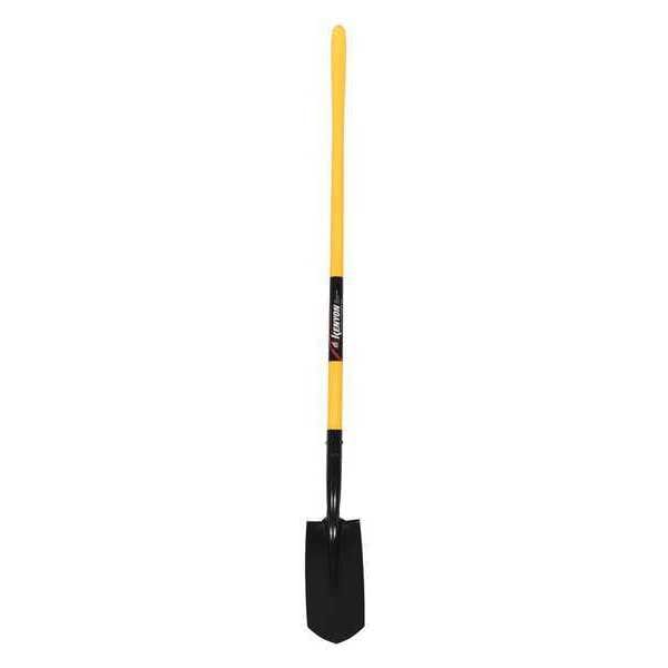 Kenyon Trenching Shovel, 14 ga Steel Blade, Forward Turn Step, 48 in L Yellow - 89195