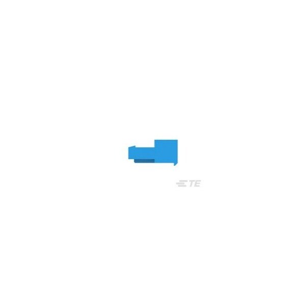 Conector de placa Te Connectivity, 5 contactos, 1 fila, hembra, paso de 0.1 pulgadas, terminal IDC, con seguro, azul - 3-641239-5