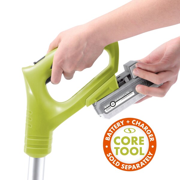 Sun Joe 24V iON+ Cordless 6-In. Cutting Garden Tiller/Cultivator (No Battery+Charger) - 24V-TLR-CT