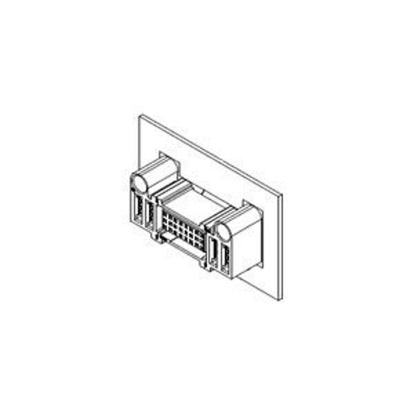 Conector de placa Molex, 30 contactos, hembra, recto, terminal de soldadura, bloqueo, aislante negro - 465623008.