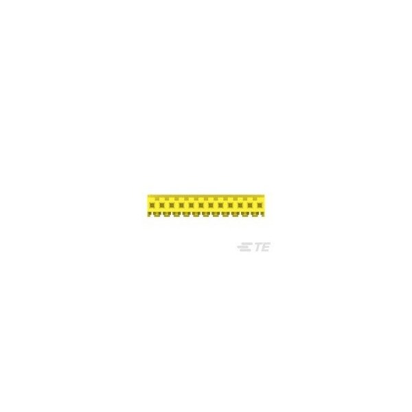Conector de placa Te Connectivity, 12 contactos, 1 fila, hembra, paso de 0.156 pulgadas, terminal IDC, bloqueo, color amarillo - 4-640427-2
