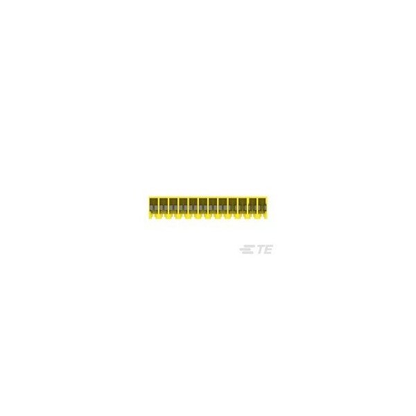 Conector de placa Te Connectivity, 12 contactos, 1 fila, hembra, paso de 0.156 pulgadas, terminal IDC, bloqueo, color amarillo - 4-640427-2