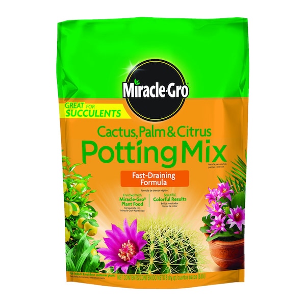 Miracle-Gro Miracle-Gro Cacti, Citrus, and Palm Potting Mix 8 qt - 72078430
