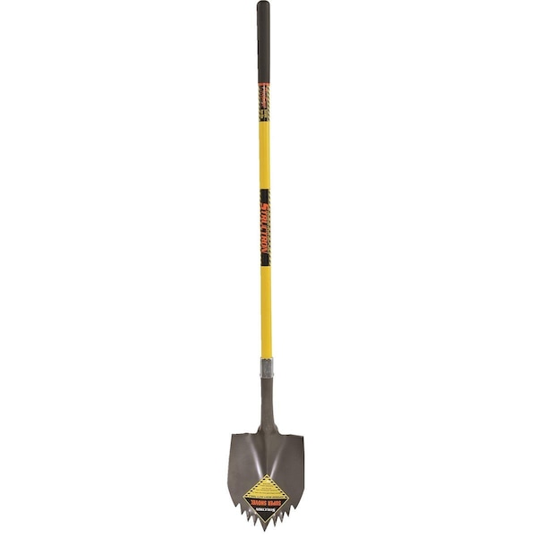 Structron Sawtooth Shovel W/ Fiberglass Straight Handle - 49630