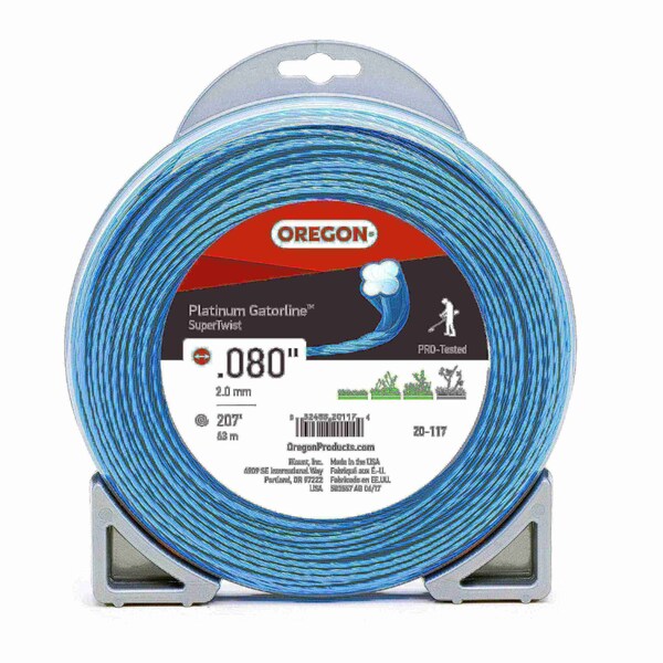 Oregon Platinum Gatorline SuperTwist Trimmer Line, .080" by 207', 1/2Lb Donut - 20-117