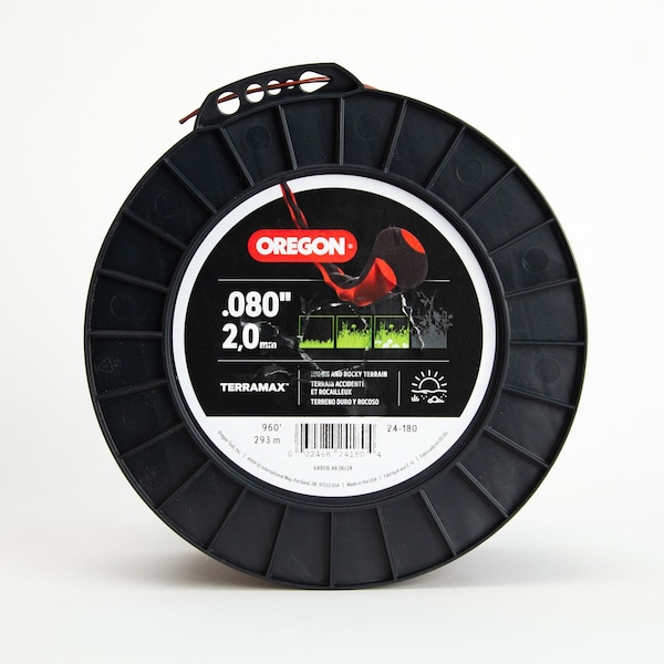 Oregon Trimmer Line, TerraMax High Performance, Oval Twist .080, 3Lb Spool, 960 ft. - 24-180