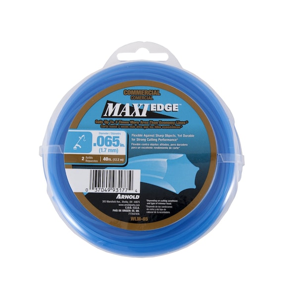 Arnold Arnold Maxi Edge Commercial Grade .065 in. D X 40 ft. L Trimmer Line - WLM-65