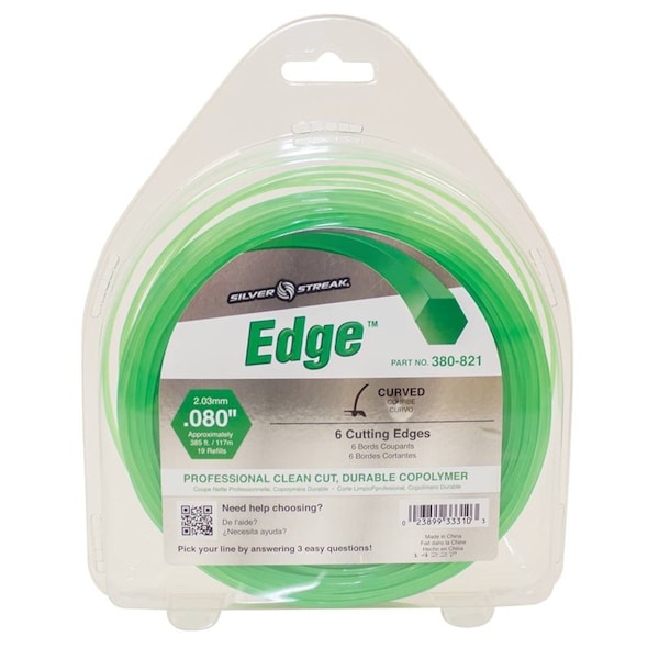 Stens Silver Streak Edge Trimmer Line Fits .080 1 Lb. Donut 380-821 - 380-821