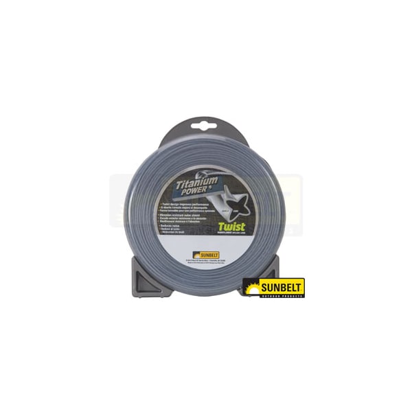 A & I Products Titanium Power Trimmer Line, .130" twist 9" x8" x1" - A-B151130