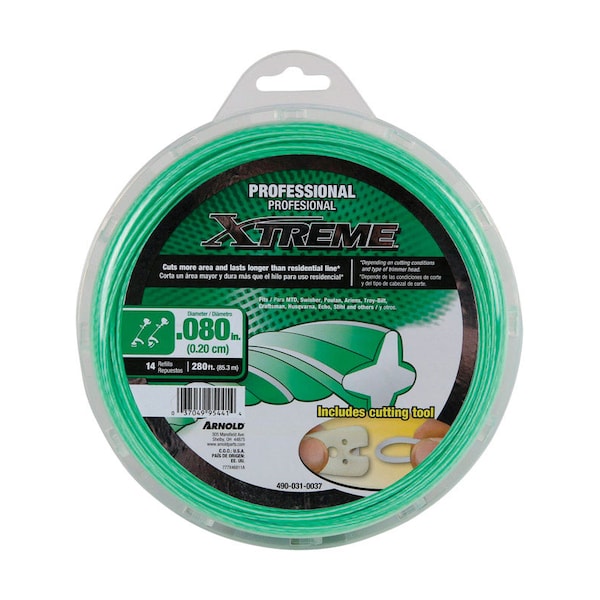 Arnold Arnold Xtreme Professional Grade 0.080 in. D X 280 ft. L Trimmer Line - 490-031-0037