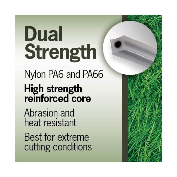 T Terre Commercial Grade Dual Strength 095 Square Weed Eater Trimmer Line Length 49 ft. - 5744150095