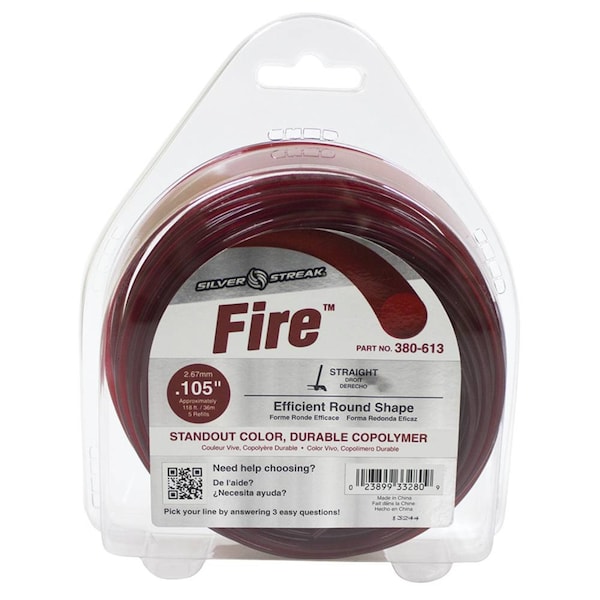 Stens Fire Trimmer Line - .105 1/2 Lb. Donut, Length 118'; 380-613 - 380-613
