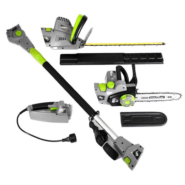 Earthwise 7 10" Handheld Saw-4.5 Amp 17" Pole Hedge Trimmer 4-in-1 Multi Tool - CVP41810